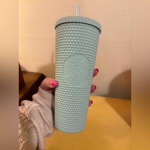 Starbucks 2021 holiday Matte Mint Green Studded 24oz